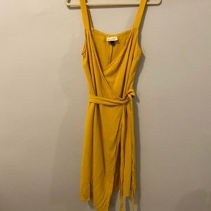 Yellow Wrap Dress